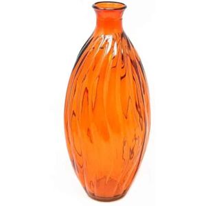 Verano Spanish Ceramics Recycled Glass Ola Home Décor Medium Tall Vase (H) 31cm in Orange Orange Verano Spanish Ceramics Recycled Glass Ola Home Décor Medium Tall Vase (H) 31cm in Orange Orange