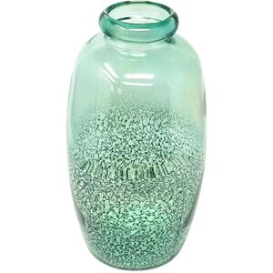 Verano Spanish Ceramics Recycled Glass Rimma Clear Home Décor Medium Teardrop Vase (H) 35cm in Teal Teal Verano Spanish Ceramics Recycled Glass Rimma Clear Home Décor Medium Teardrop Vase (H) 35cm in Teal Teal