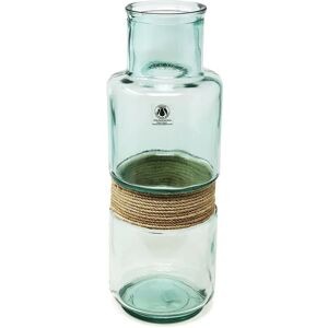 Verano Spanish Ceramics Recycled Glass Hemp Clear Home Décor Large Slim Aba Vase (H) 45cm Clear Verano Spanish Ceramics Recycled Glass Hemp Clear Home Décor Large Slim Aba Vase (H) 45cm Clear
