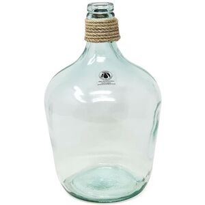 Verano Spanish Ceramics Recycled Glass Hemp Clear Home Décor Medium Carafe Vase (H) 30cm Clear Verano Spanish Ceramics Recycled Glass Hemp Clear Home Décor Medium Carafe Vase (H) 30cm Clear