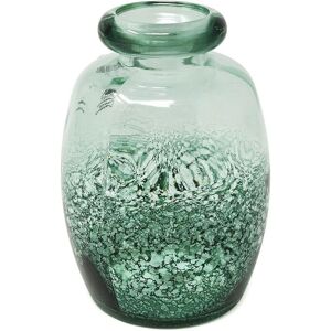 Verano Spanish Ceramics Recycled Glass Rimma Clear Home Décor Small Teardrop Vase (H) 16cm in Teal Teal Verano Spanish Ceramics Recycled Glass Rimma Clear Home Décor Small Teardrop Vase (H) 16cm in Teal Teal