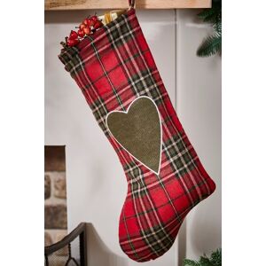 Dibor Set of 4 Highland Tartan Love Heart Xmas Gift Christmas Stocking in Red Size: 4 Pack Red 4 Pack Dibor Set of 4 Highland Tartan Love Heart Xmas Gift Christmas Stocking in Red Size: 4 Pack Red 4 Pack