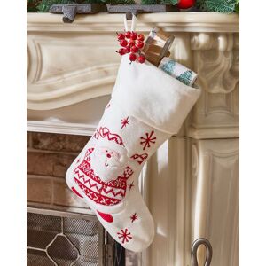 Dibor Set of 4 Snowy Santa Children's Xmas Gift Decoration Christmas Stocking in White Size: 4 Pack White 4 Pack Dibor Set of 4 Snowy Santa Children's Xmas Gift Decoration Christmas Stocking in White Size: 4 Pack White 4 Pack