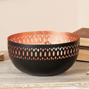 Dibor Decorative Laser Cut Centrepiece Tea Light Candle Holder Bowl in Black Black Dibor Decorative Laser Cut Centrepiece Tea Light Candle Holder Bowl in Black Black