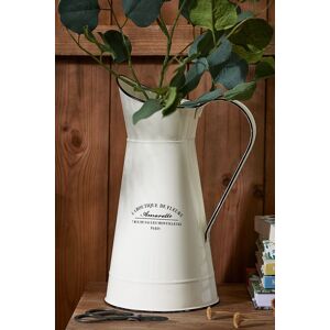 Dibor Vintage Style Cream Pitcher Jug Home Decor Table Flower Vase in White Size: Large White Large Dibor Vintage Style Cream Pitcher Jug Home Decor Table Flower Vase in White Size: Large White Large