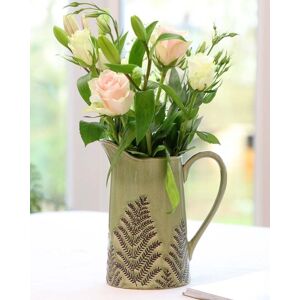 Dibor Sage Green Hallway Room Table Decor Ceramic Pitcher Jug Flower Vase Size: Large Green Large Dibor Sage Green Hallway Room Table Decor Ceramic Pitcher Jug Flower Vase Size: Large Green Large