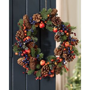 Dibor Harvest Fruits Xmas Decor Front Door Wreath Christmas Wreath 40cm Multicolor Dibor Harvest Fruits Xmas Decor Front Door Wreath Christmas Wreath 40cm Multicolor