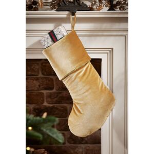 Dibor Set of 4 Gold Knightsbridge Velvet Xmas Gift Decoration Christmas Stocking Size: 4 Pack Gold 4 Pack Dibor Set of 4 Gold Knightsbridge Velvet Xmas Gift Decoration Christmas Stocking Size: 4 Pack Gold 4 Pack