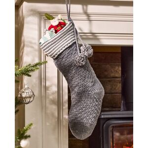 Dibor Set of 4 Grey Chunky Knit Pom Pom Xmas Gift Christmas Stocking Size: 4 Pack Grey 4 Pack Dibor Set of 4 Grey Chunky Knit Pom Pom Xmas Gift Christmas Stocking Size: 4 Pack Grey 4 Pack