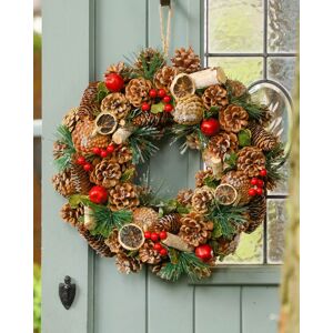 Dibor Citrus Spice Xmas Decor Front Door Wreath Christmas Wreath 38cm in Green Green Dibor Citrus Spice Xmas Decor Front Door Wreath Christmas Wreath 38cm in Green Green