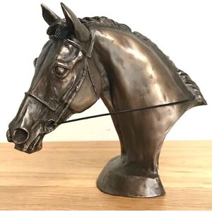 Animal Crackers Race Horse Eventer Head Sculpture In Solid Cold Cast Bronze Designed By Harriet Glen Bronze Animal Crackers Race Horse Eventer Head Sculpture In Solid Cold Cast Bronze Designed By Harriet Glen Bronze