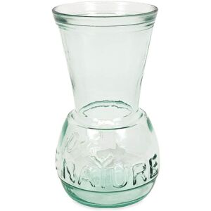 Verano Spanish Ceramics Recycled Glass Kitchen Dining Room Home Décor I Love Nature Vase - 22cm (H) in Clear Clear Verano Spanish Ceramics Recycled Glass Kitchen Dining Room Home Décor I Love Nature Vase - 22cm (H) in Clear Clear