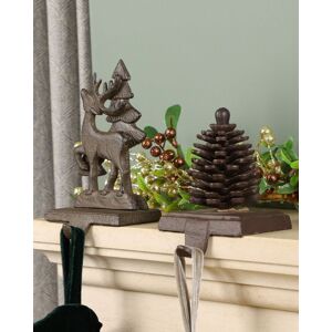 Dibor Pack of 2 Iron Decorative Christmas Stocking Holders in Brown Size: 2 Pack Brown 2 Pack Dibor Pack of 2 Iron Decorative Christmas Stocking Holders in Brown Size: 2 Pack Brown 2 Pack