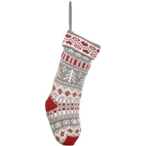 Dibor Set of 2 Grey Fair Isle Nostalgia Knit Xmas Decor Christmas Stockings Size: 2 Pack Grey 2 Pack Dibor Set of 2 Grey Fair Isle Nostalgia Knit Xmas Decor Christmas Stockings Size: 2 Pack Grey 2 Pack