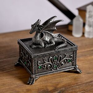Juliana Mystic Legends Dragon Trinket Box in Silver Silver Juliana Mystic Legends Dragon Trinket Box in Silver Silver