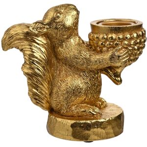 Hestia Gold Squirrel Taper Candle Holder Gold Hestia Gold Squirrel Taper Candle Holder Gold