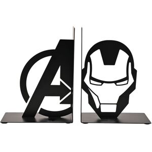 Disney Marvel The Avengers Iron Man Metal Bookends in Black Black Disney Marvel The Avengers Iron Man Metal Bookends in Black Black