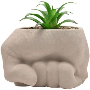 Disney Marvel Hulk Fist Planter With Faux Plant in Grey Grey Disney Marvel Hulk Fist Planter With Faux Plant in Grey Grey