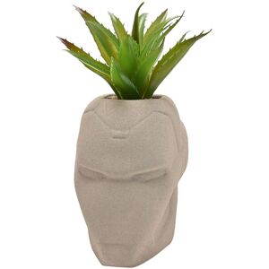 Disney Marvel Iron Man Planter With Faux Plant in Grey Grey Disney Marvel Iron Man Planter With Faux Plant in Grey Grey