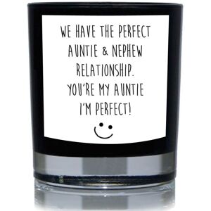 60 SECOND MAKEOVER We Have The Perfect Auntie & Nephew Relationship. You're My Auntie. I'm Perfect 20cl Candle in Black Black 60 SECOND MAKEOVER We Have The Perfect Auntie & Nephew Relationship. You're My Auntie. I'm Perfect 20cl Candle in Black Black