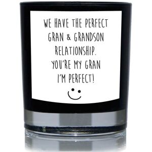 60 SECOND MAKEOVER We Haver The Perfect Gran & Granson Relationship. You're My Gran, I'm Perfect Funny 20cl Candle in Black Black 60 SECOND MAKEOVER We Haver The Perfect Gran & Granson Relationship. You're My Gran, I'm Perfect Funny 20cl Candle in Black Black