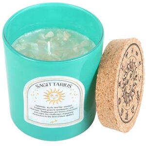 Something Different Sagittarius Ylang Ylang & Amber Turquoise Chips Scented Candle in Mid Blue Mid Blue Something Different Sagittarius Ylang Ylang & Amber Turquoise Chips Scented Candle in Mid Blue Mid Blue