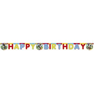 Disney Mickey Mouse Happy Birthday Banner in Yellow Yellow Disney Mickey Mouse Happy Birthday Banner in Yellow Yellow