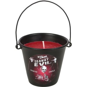 Something Different Go Away Evil Bucket Scented Candle in Black Black Something Different Go Away Evil Bucket Scented Candle in Black Black