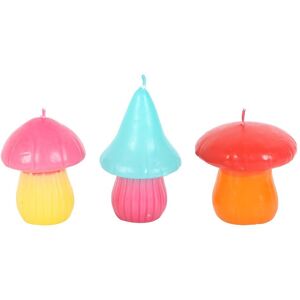 Something Different Funky Fungi Mushroom Candles (Pack of 3) Multicolor Something Different Funky Fungi Mushroom Candles (Pack of 3) Multicolor