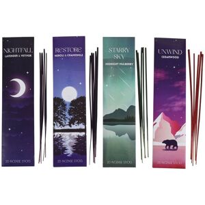 Something Different Sleep Collection Incense Sticks Set (Pack of 80) in Mid Blue Mid Blue Something Different Sleep Collection Incense Sticks Set (Pack of 80) in Mid Blue Mid Blue