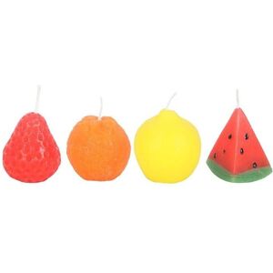 Something Different Fruit Shaped Candle (Pack of 4) in Red Red Something Different Fruit Shaped Candle (Pack of 4) in Red Red