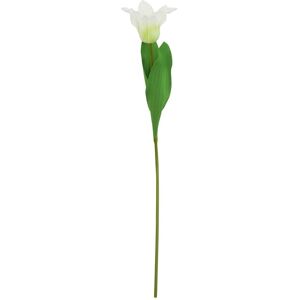 Hill Interiors The Natural Garden Collection Parrot Tulip Artificial Flower in White White Hill Interiors The Natural Garden Collection Parrot Tulip Artificial Flower in White White