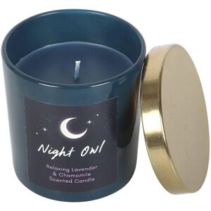 Something Different Night Owl Lavender & Chamomile Candle in Blue Blue Something Different Night Owl Lavender & Chamomile Candle in Blue Blue