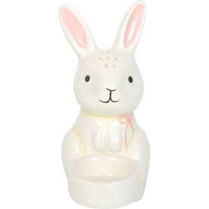 Something Different Spring Time Bunny Tealight Holder in White White Something Different Spring Time Bunny Tealight Holder in White White