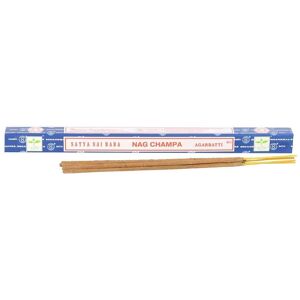 Satya Nag Champa Natural Incense Sticks (Pack of 25) in Brown Brown Satya Nag Champa Natural Incense Sticks (Pack of 25) in Brown Brown