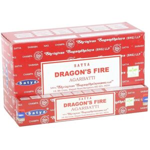 Satya Dragon´s Fire Incense Sticks (Pack of 12) in Brown Brown Satya Dragon´s Fire Incense Sticks (Pack of 12) in Brown Brown