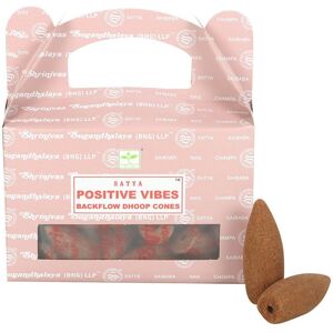 Satya Positive Vibes Backflow Incense Cones (Pack of 12) in Brown Brown Satya Positive Vibes Backflow Incense Cones (Pack of 12) in Brown Brown