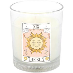 Something Different The Sun Rose Tarot Vintage Candle in White White Something Different The Sun Rose Tarot Vintage Candle in White White