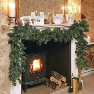 AKA 9ft Christmas Garland Decorations Fireplace Artificial Wreath 220Tips in Green Size: 270 cm x 35 cm Green 270 cm x 35 cm AKA 9ft Christmas Garland Decorations Fireplace Artificial Wreath 220Tips in Green Size: 270 cm x 35 cm Green 270 cm x 35 cm