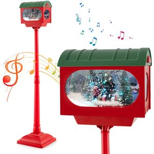 Costway Christmas Street Lamp Decoration Sound-activated 150 cm Street Light in Red Red Costway Christmas Street Lamp Decoration Sound-activated 150 cm Street Light in Red Red