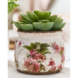 Dibor Vintage Medium Blush Pink Lilies Ceramic Flower Pot Vase Pink Medium Dibor Vintage Medium Blush Pink Lilies Ceramic Flower Pot Vase Pink Medium