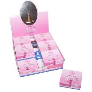KDMD Fresh Rose Dhoop Cones in Pink Pink KDMD Fresh Rose Dhoop Cones in Pink Pink