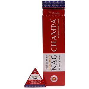 KDMD 42g Jumbo Golden Nag - Champa Backflow Incense Cones in Red Red KDMD 42g Jumbo Golden Nag - Champa Backflow Incense Cones in Red Red