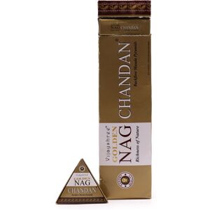 KDMD 42g Jumbo Golden Nag - Chandan Backflow Incense Cones in Brown Brown KDMD 42g Jumbo Golden Nag - Chandan Backflow Incense Cones in Brown Brown