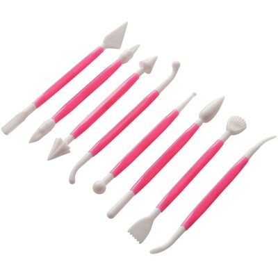 Orsina Assorted 8Pc Cake Decorating Modelling Tool Set, Creative Cake Decorating Set For Kids Birthday Parties in Pink Pink Orsina Assorted 8Pc Cake Decorating Modelling Tool Set, Creative Cake Decorating Set For Kids Birthday Parties in Pink Pink