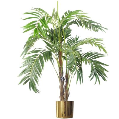 Botanik Gold & Green Palm Tree 120cm - Artificial Plant Botanik Gold & Green Palm Tree 120cm - Artificial Plant