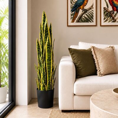 Leaf Design - Sansevieria - Yellow - 90cm - Artificial Plant Leaf Design - Sansevieria - Yellow - 90cm - Artificial Plant