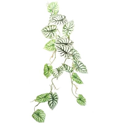 Leaf 120cm Artificial Hanging Trailing Plant Alocasia Dragon Scale - Artificial Hanging Plant Leaf 120cm Artificial Hanging Trailing Plant Alocasia Dragon Scale - Artificial Hanging Plant