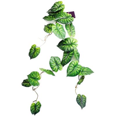 Leaf 120cm Artificial Hanging Trailing Plant Alocasia Dragon Scale Green - Artificial Plant Leaf 120cm Artificial Hanging Trailing Plant Alocasia Dragon Scale Green - Artificial Plant
