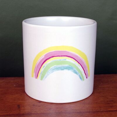 Leaf Ceramic Rainbow Planter - Plant Pot - Pink Leaf Ceramic Rainbow Planter - Plant Pot - Pink
